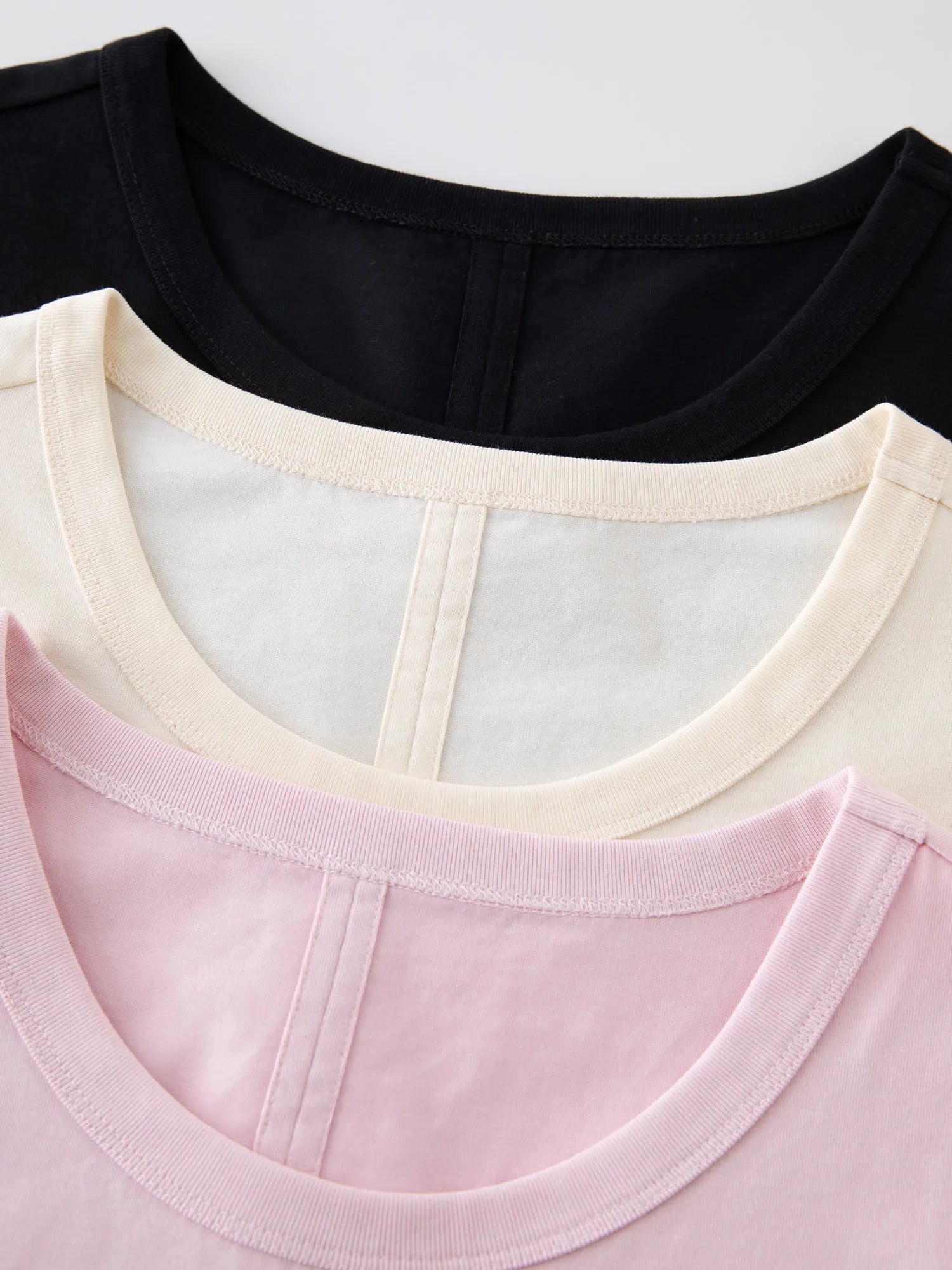 DUSHU Plus Size Loose Slim Casual Versatile Short-sleeved T-shirt for Women 2025 Summer New Arrival Three Colors Tops 25DS82033