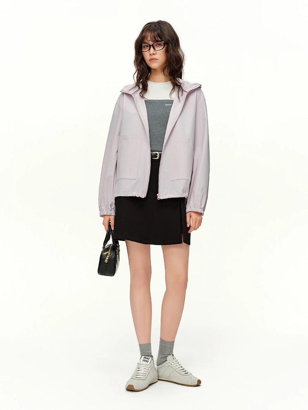 DUSHU 2026 Spring Women's Hooded Jacket Casual Commuter Short Coat - Lightweight Windproof Outdoor Sportswear Daily Streetwear