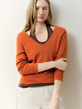 DUSHU 2026 Spring Plus Size Women's Halter Neck Vest & V Neck Knit Two Piece Set, Y2K Cropped Top Long Sleeve Coquette Outfit
