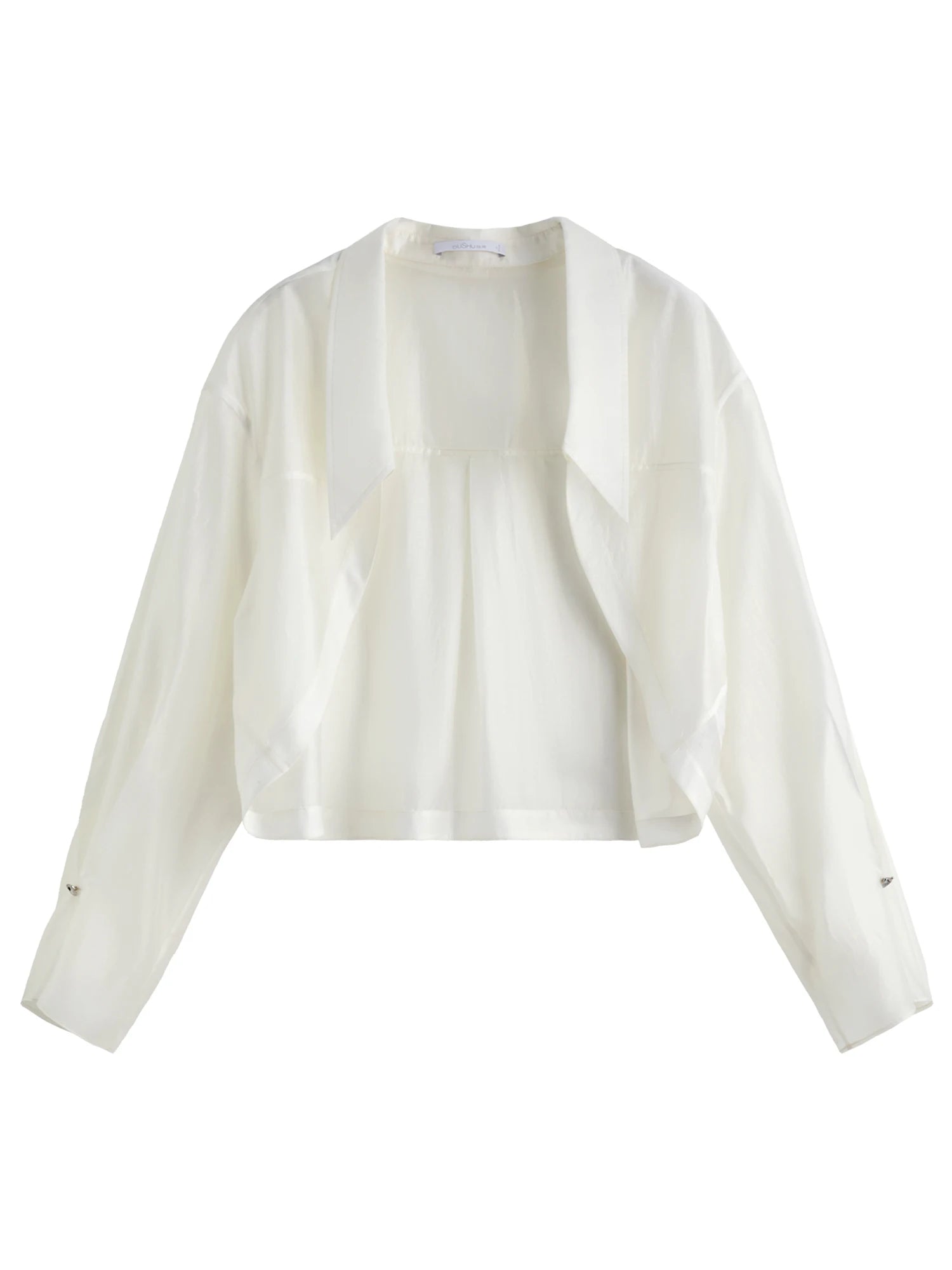 DUSHU 2025 Summer Women's Botanical Relaxed Shirt - Elegant Lyocell Blend & Flattering Silhouette for Casual Chic