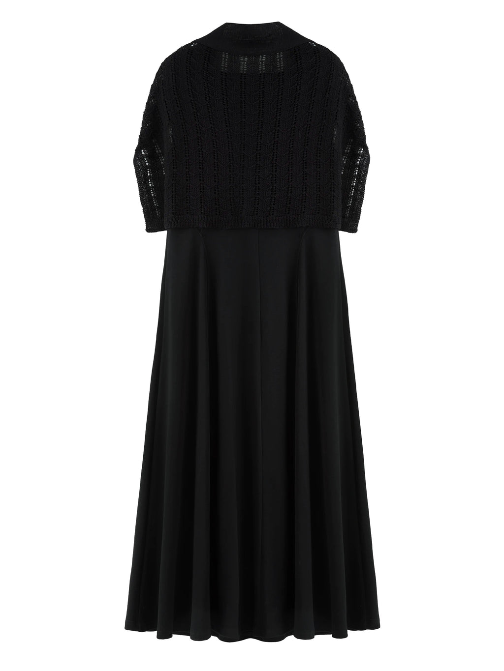 DUSHU Plus Size Women Black Dress Officelady 2025 Autumn New Black Dress Slim Skirt Sleeveless Long Dress 25DS83185+25DS83252