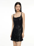 DUSHU Plus Size Office Lady Black Suspender Dress 2025 Spring New Women Casual Loose Women Temperament Dress 24DY83157