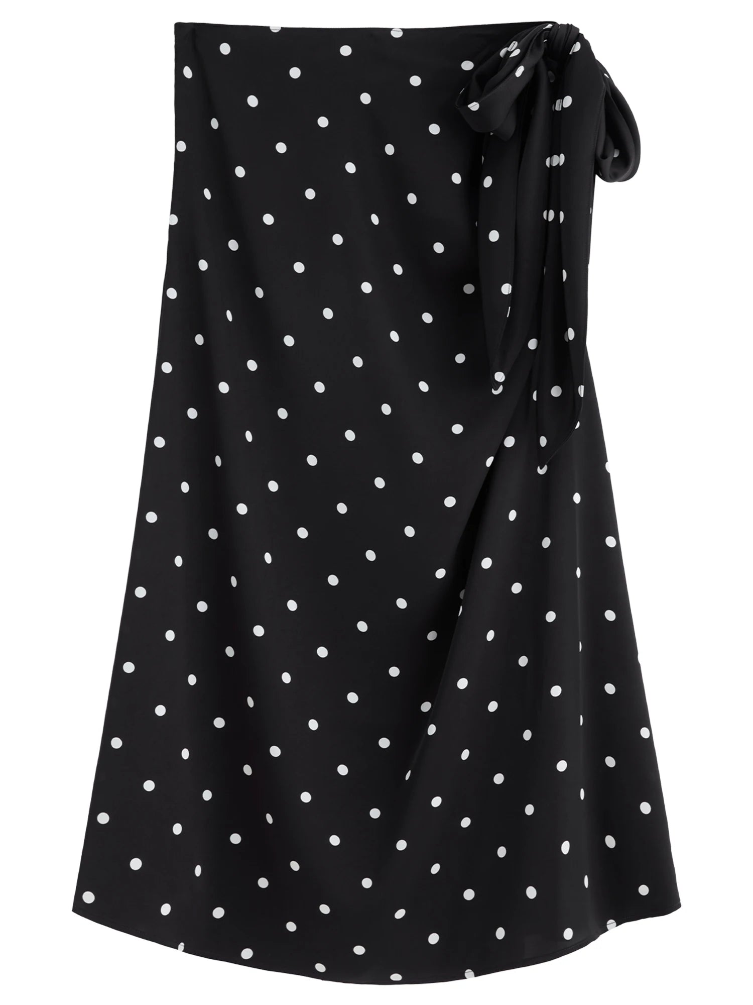 DUSHU Plus Size French Retro Style Temperament Polka Dot Skirt 2025 New Summer High Waist Cover Meat Slim Skirt 25DS82280