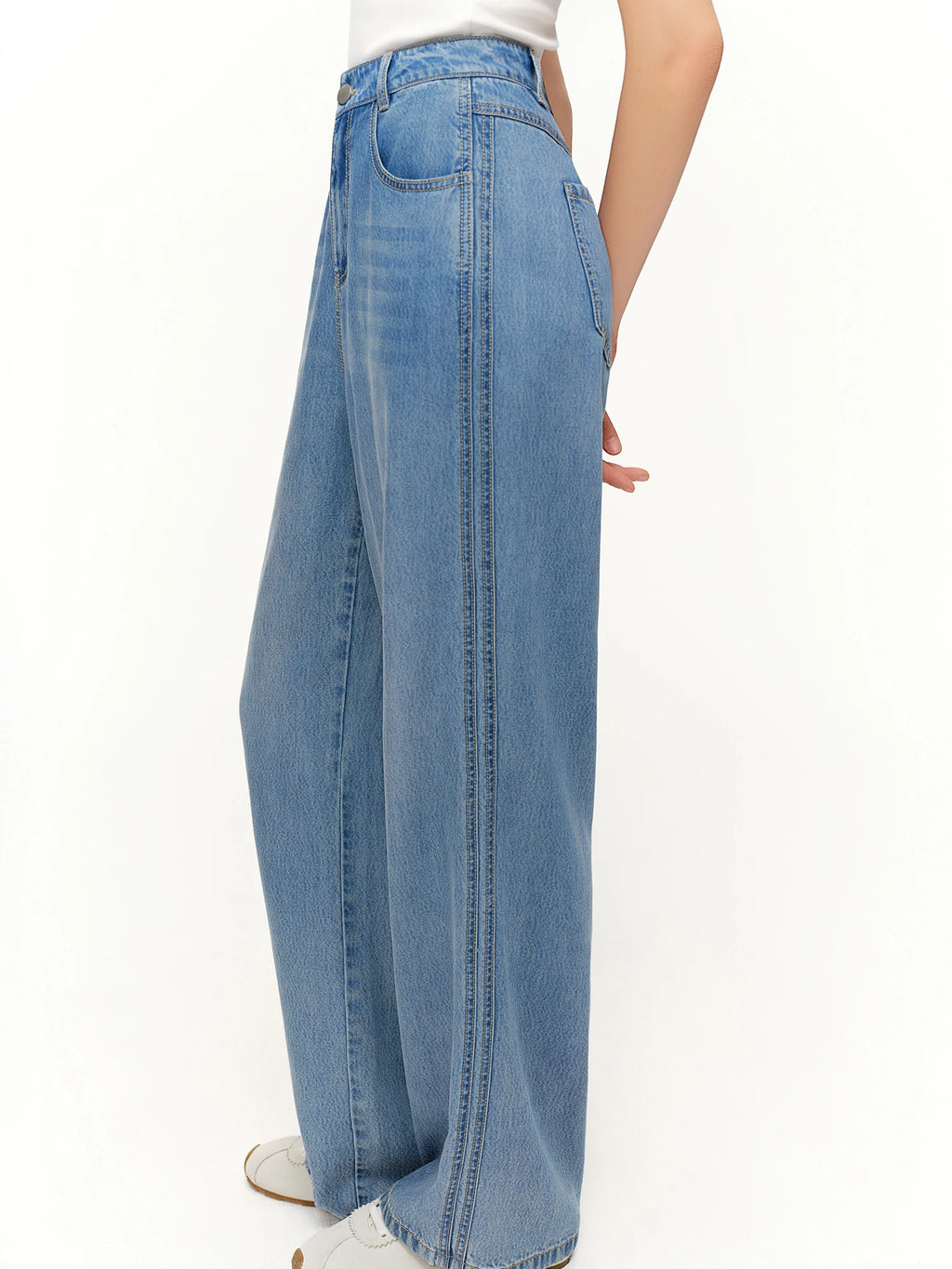 DUSHU Relaxed Straight-Cut Jeans: 2026 Spring New Arrival Perfect for Casual Workwear and Everyday Fashion High Waisted Jeans