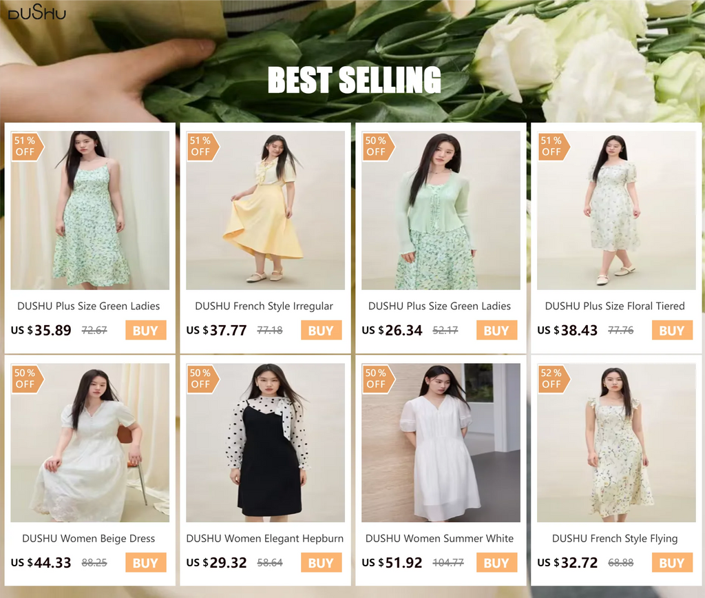 DUSHU Plus Size Women Casual Loose Skirts 2025 Spring New Office Lady Women Skirts Black Irregular Skirt 24DY83338