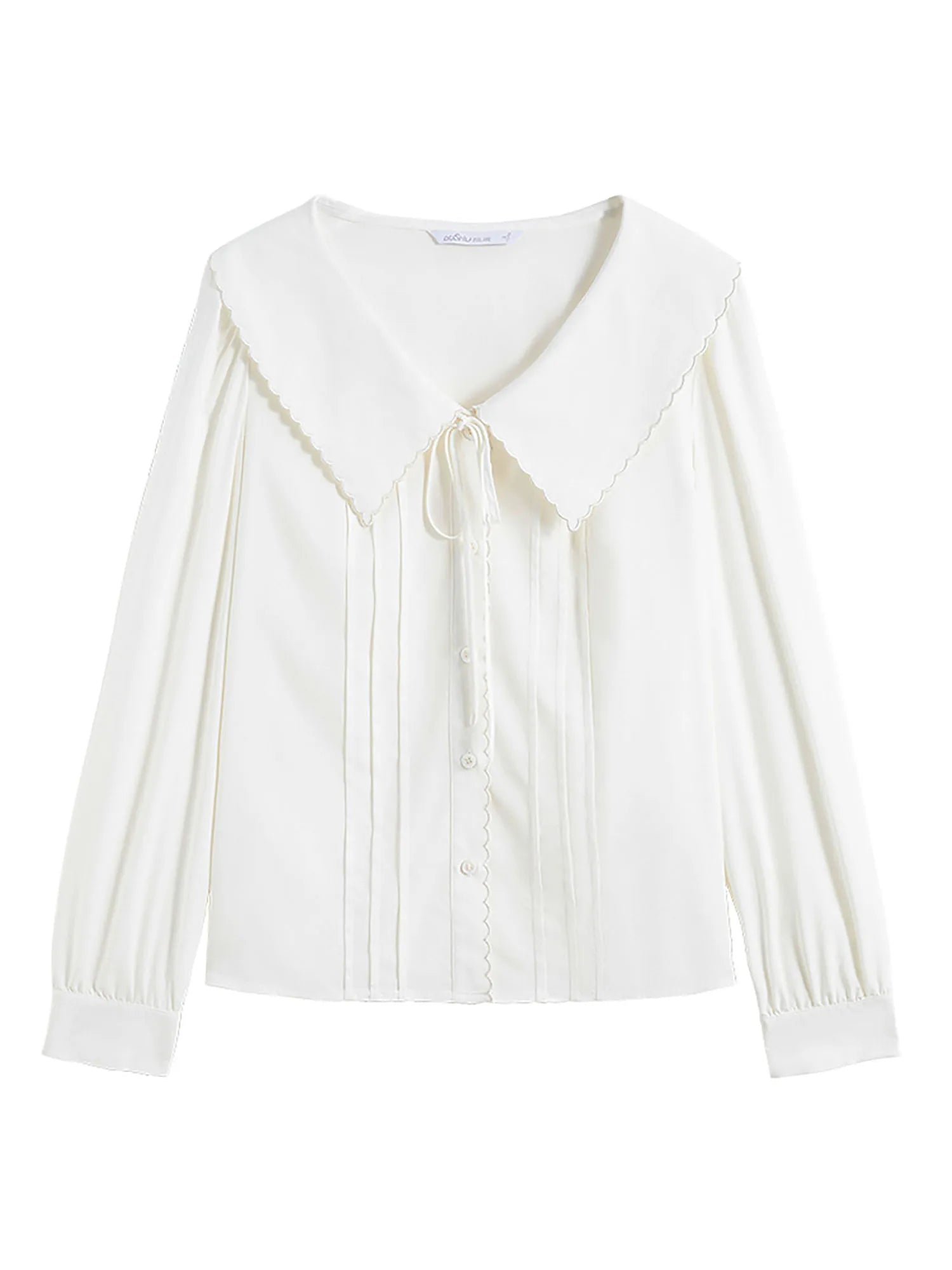 DUSHU Plus Size Spring Modal Doll Collar Shirt 2025 Spring New Anti-wrinkle Micro Tops All-match Casual Women Wear 25DS81187