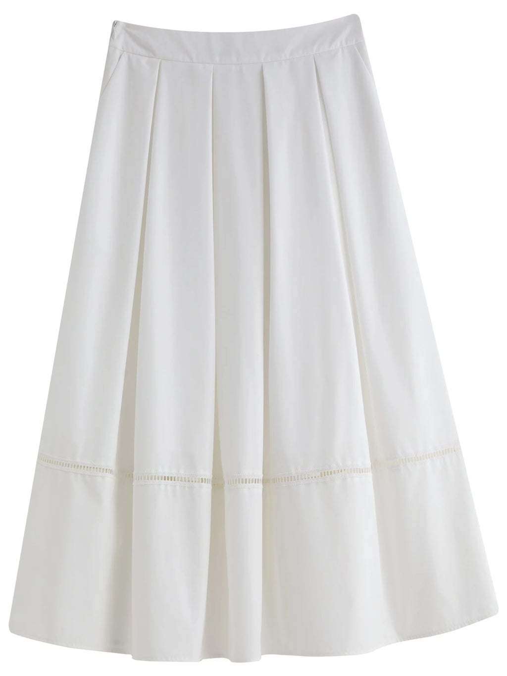 DUSHU Plus Size Artistic Retro Simple High Waist Skirt 2025 Summer New Umbrella Skirt Cover Meat Slim Long Skirt 25DS82475
