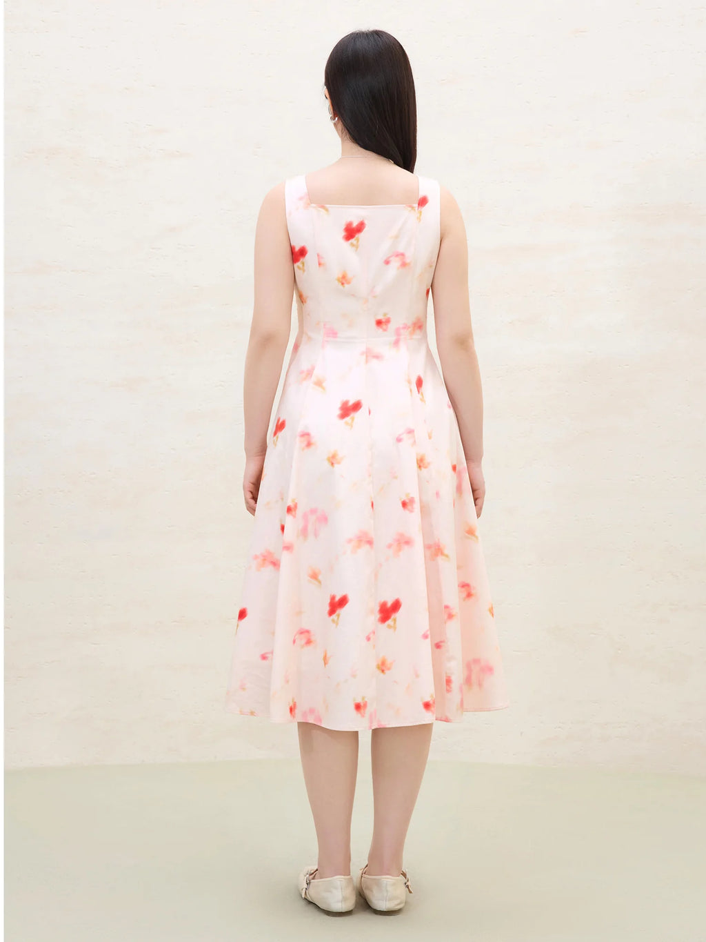DUSHU Plus Size French Floral Wrap Dress 2025 Summer Slimming Midi Layering Dress Elegant Lace Trim Office Casual Chic Dress