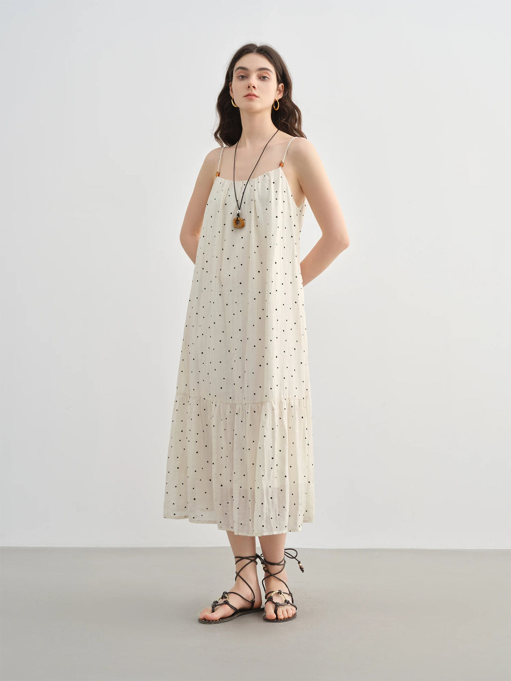 DUSHU 2025 Summer Plus-Size Resort Dress - Boho Chic Layered Design & Ethnic Embroidery with Relaxed Fit 25DS82249