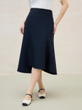 DUSHU Plus Size Women Irregular Fishtail Long Skirt 2025 Summer New Arrival Commuting Temperament Slim Long Skirt 25DS82499