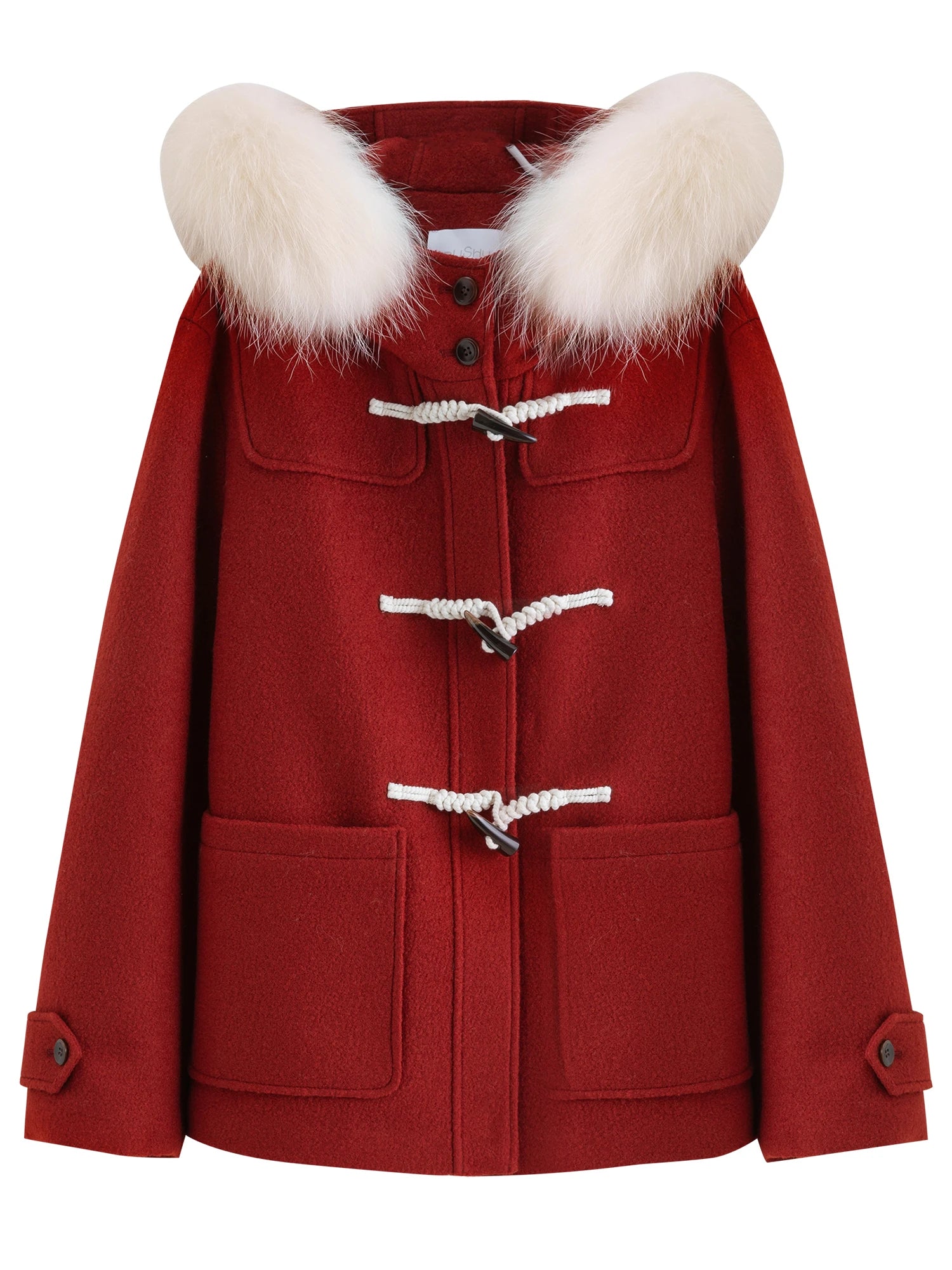 DUSHU【Lovely Christmas】2025 Winter Plus Size Sweet Wool Blend Coat Vintage Plaid Party Holiday Coquette Feminine Tweed Jacket