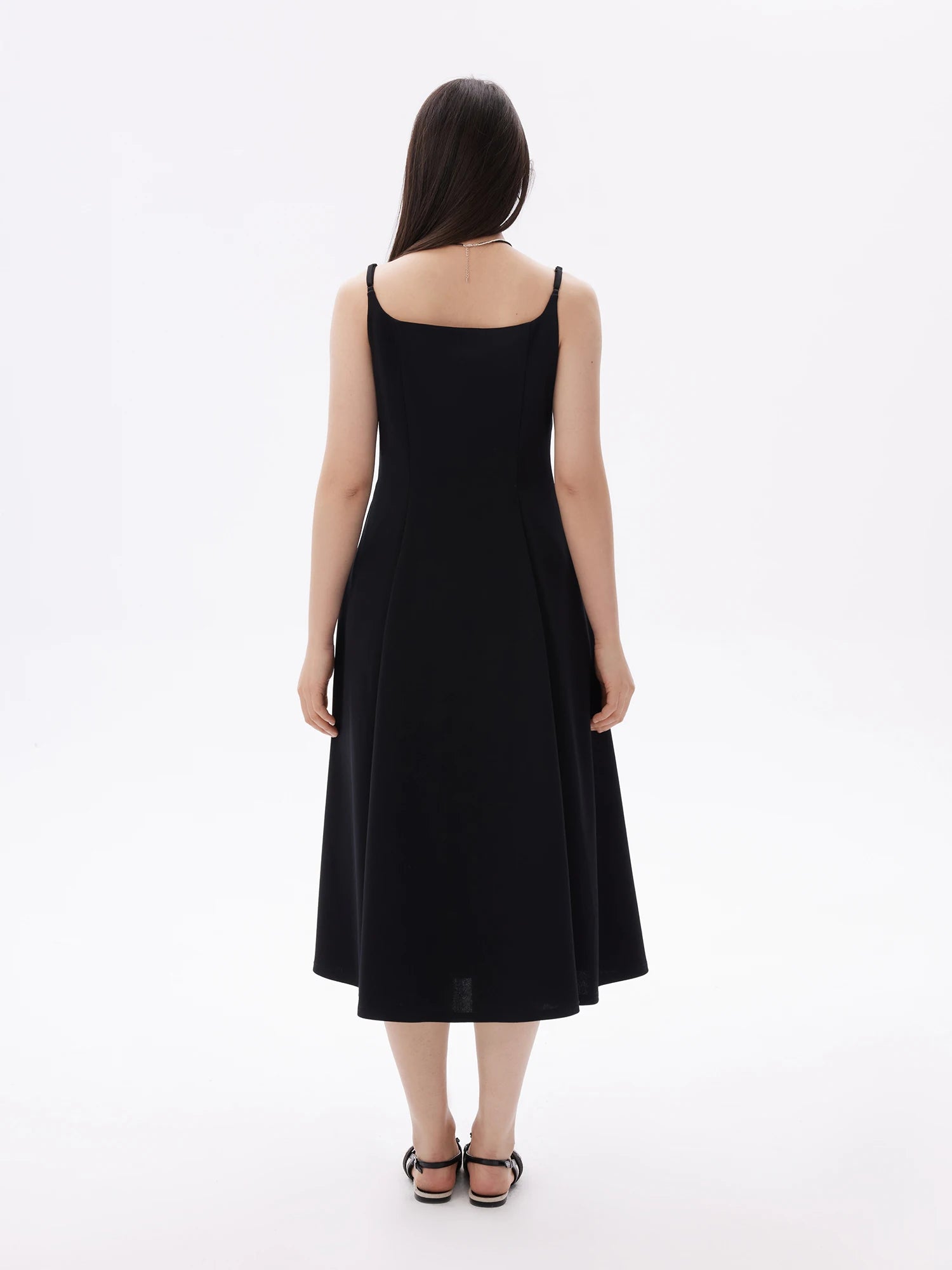 DUSHU Plus Size Apple&Pear Shape Cinching Fit Dress 2025 Summer Draped Cut Strappy Slimming Waist-Defining Y2K Fashion dress