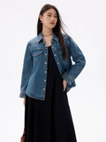 DUSHU Fashion Denim Shirt Long-sleeved Jacket 2025 Spring Summer New Holiday Season Top Commuter Versatile Jacket 25DS81066