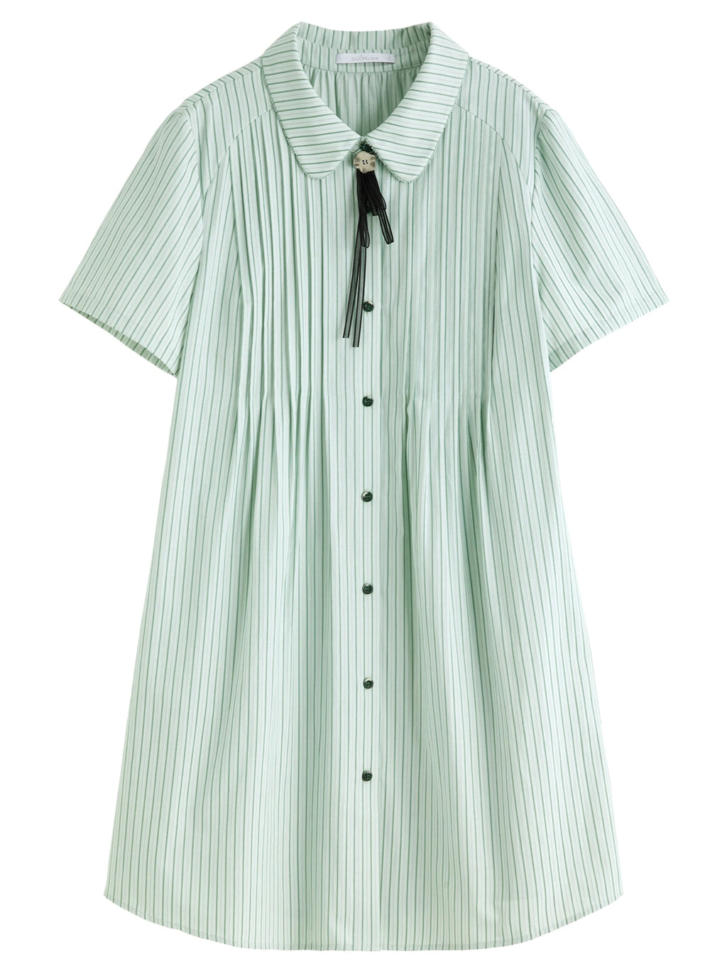 DUSHU Plus Size Nautical College-Style Striped A-Line Dress New Summer Arrival Slimming Sweet Look Style Dress 25DS82529