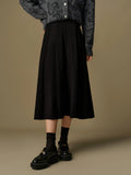 DUSHU Plus Size Women's Gentle Knitted Skirt 2024 Winter New Product Commuting Fashion Versatile Medium Length Skirt 24DS84245
