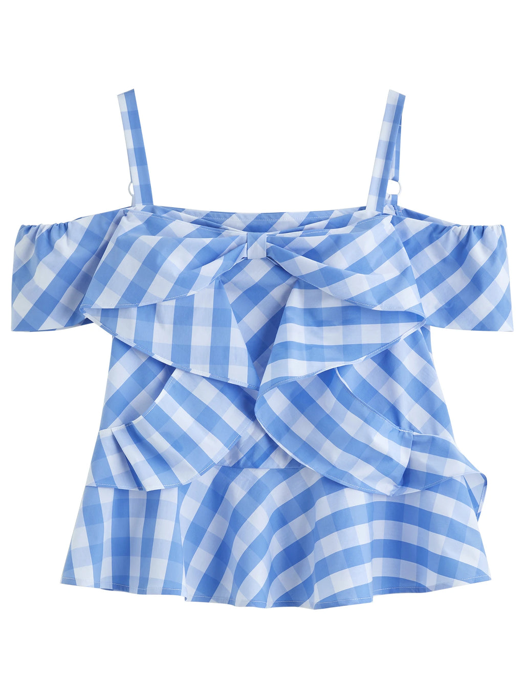 DUSHU 2025 Summer Women's Asymmetric Checkered Blouse - Slim-Fit Geometric Print & Relaxed Casual Chic 25DS82394