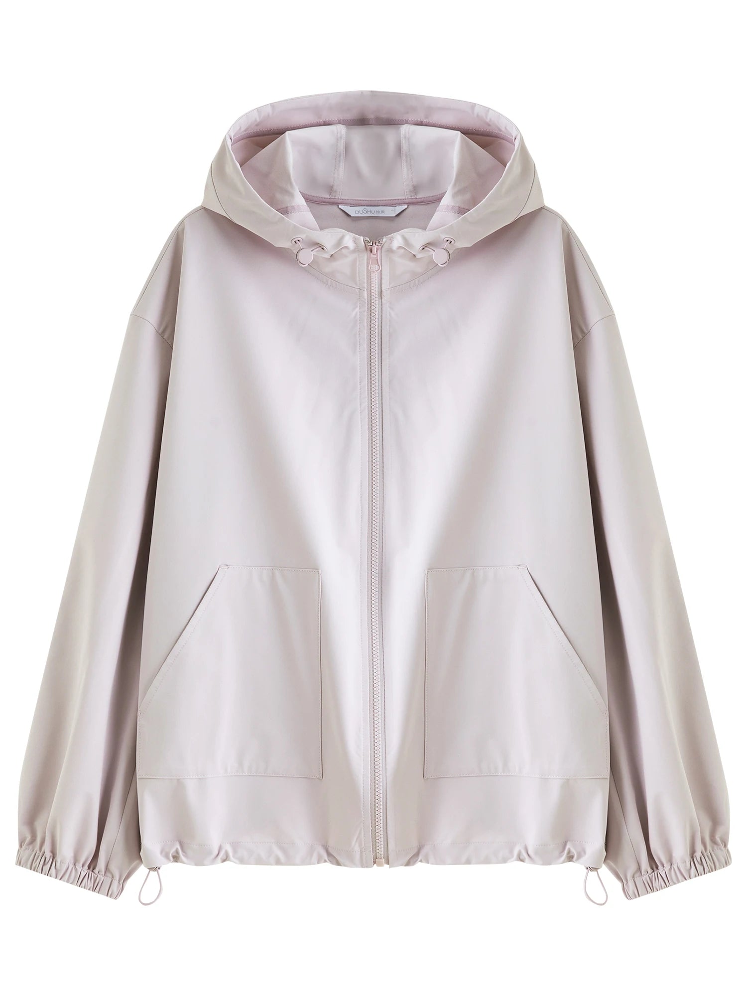DUSHU 2026 Spring Women's Hooded Jacket Casual Commuter Short Coat - Lightweight Windproof Outdoor Sportswear Daily Streetwear