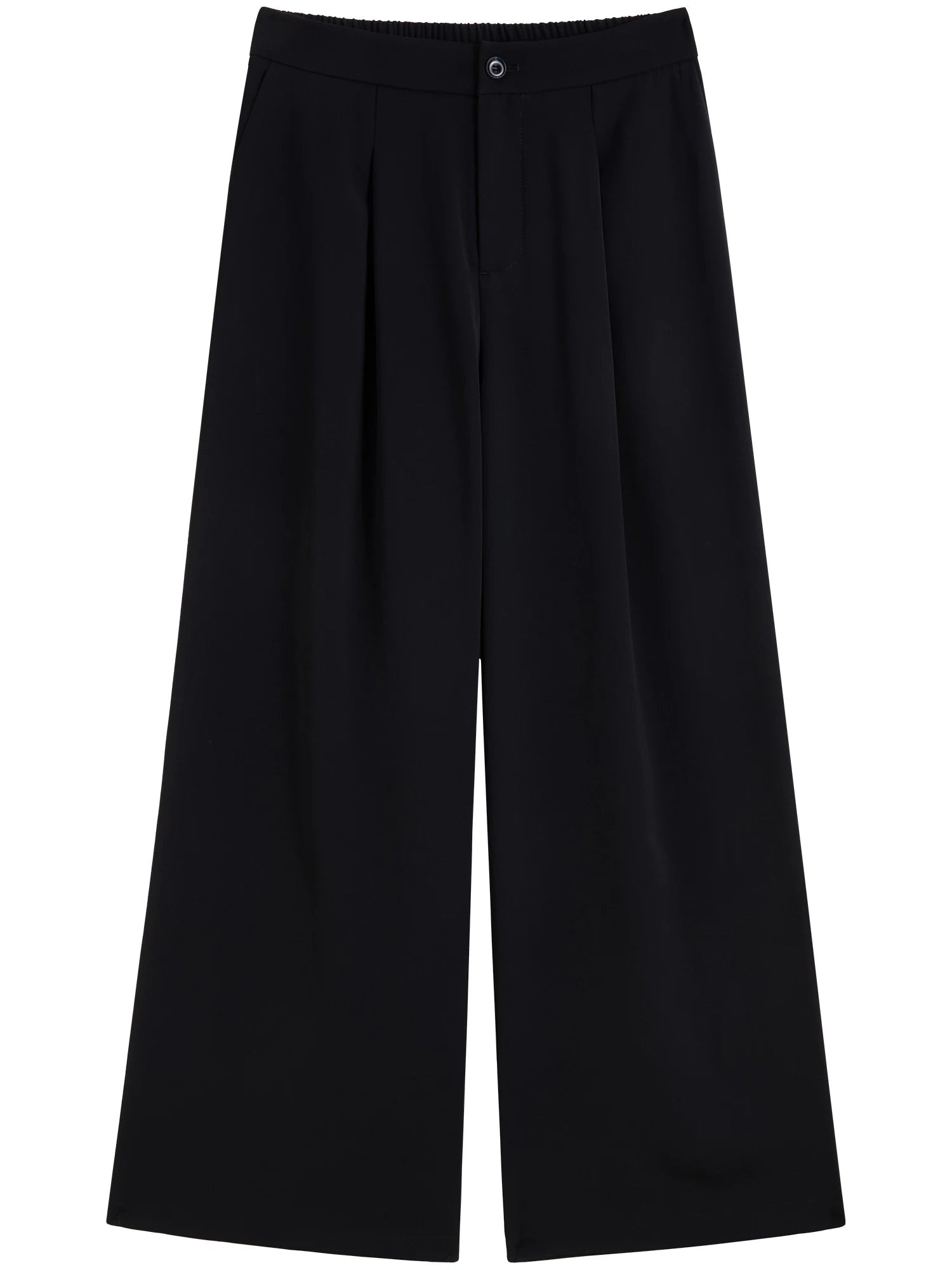 DUSHU Women Vest Coat Long Trouser Sets 2025 Spring New Commuter Female Strappy Tops Back Elastic Waist Pant 25DS81158+25DS81247