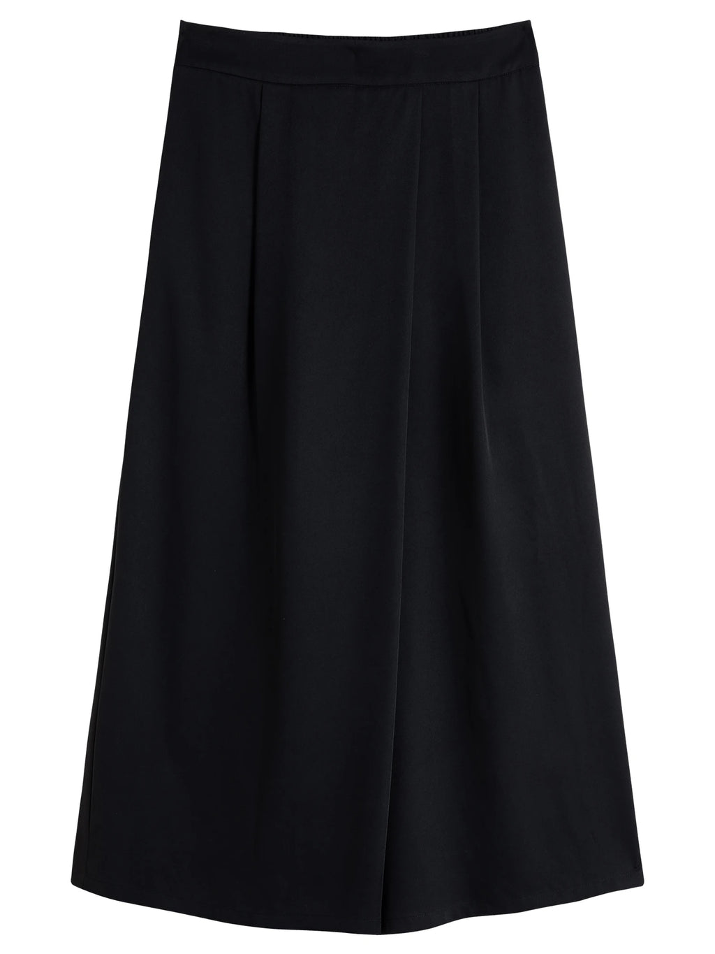 DUSHU Plus Size Women's Design-Sense Slanted Flap Wide-Leg Culottes, 2025 Summer Fashionable Pants 25DS82193