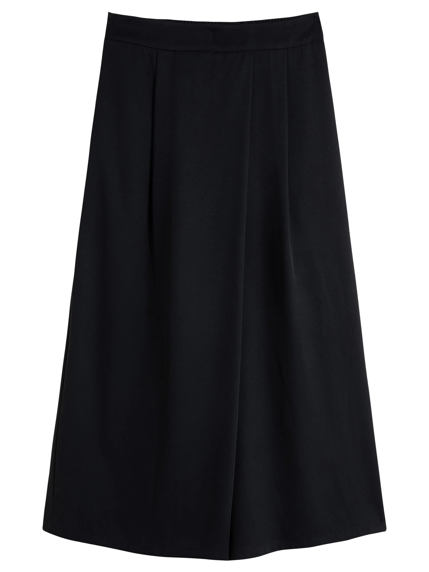 DUSHU Plus Size Women's Design-Sense Slanted Flap Wide-Leg Culottes, 2025 Summer Fashionable Pants 25DS82193