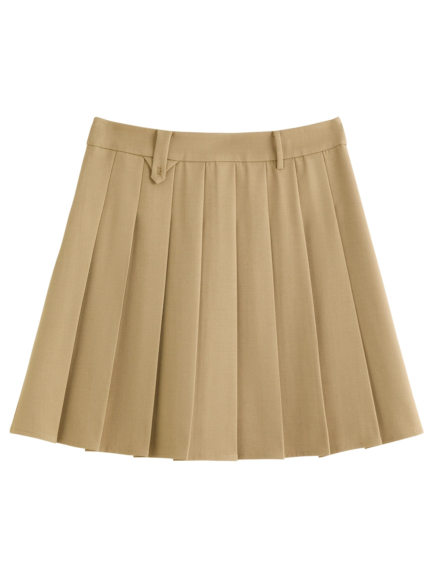 DUSHU Grid High Waisted Pleated Skirt 2024 Winter New Product Classic Versatile Fashion Half Skirt Short Skirt 24DS84242