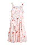 DUSHU Plus Size French Floral Wrap Dress 2025 Summer Slimming Midi Layering Dress Elegant Lace Trim Office Casual Chic Dress