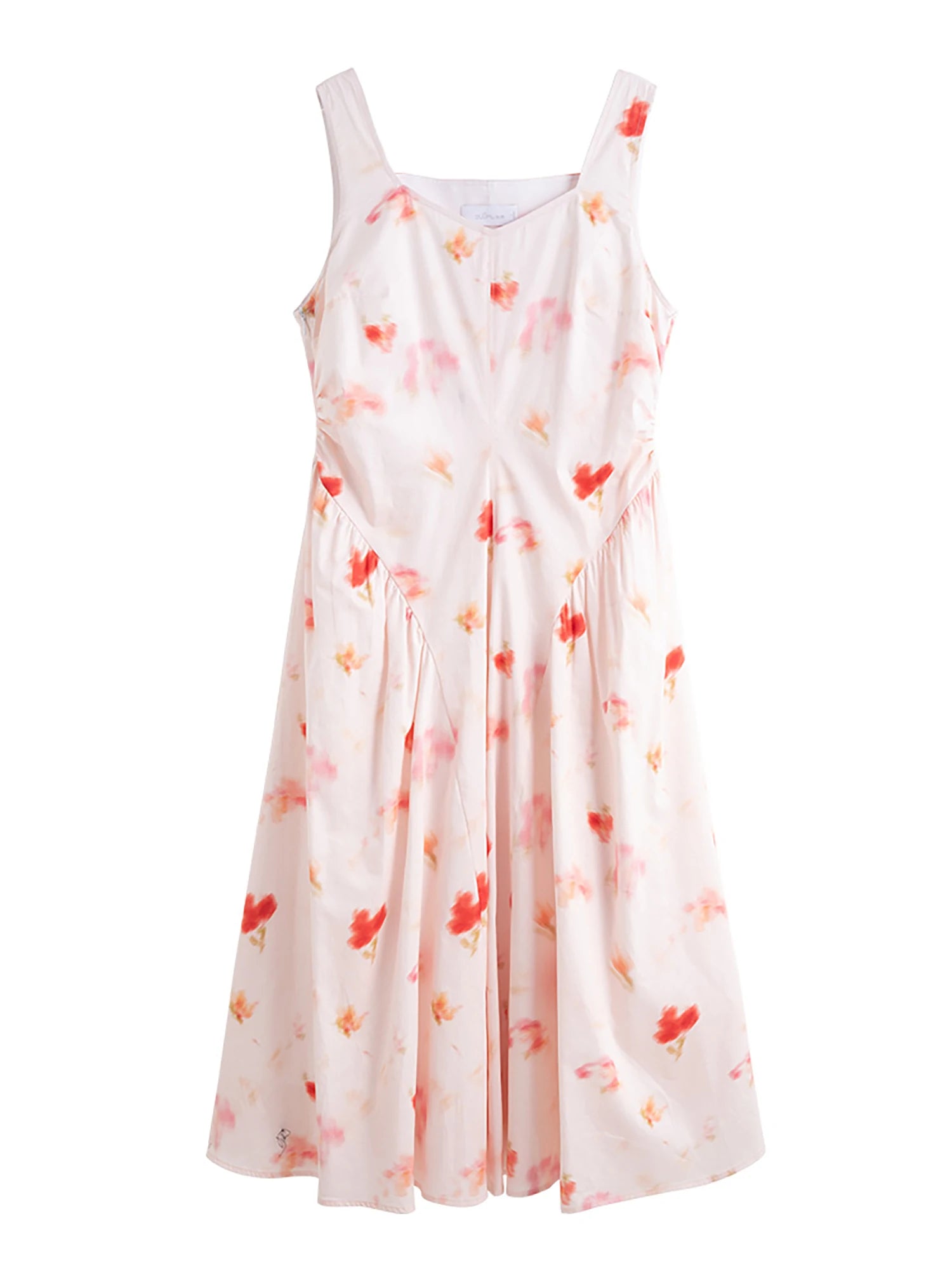 DUSHU Plus Size French Floral Wrap Dress 2025 Summer Slimming Midi Layering Dress Elegant Lace Trim Office Casual Chic Dress