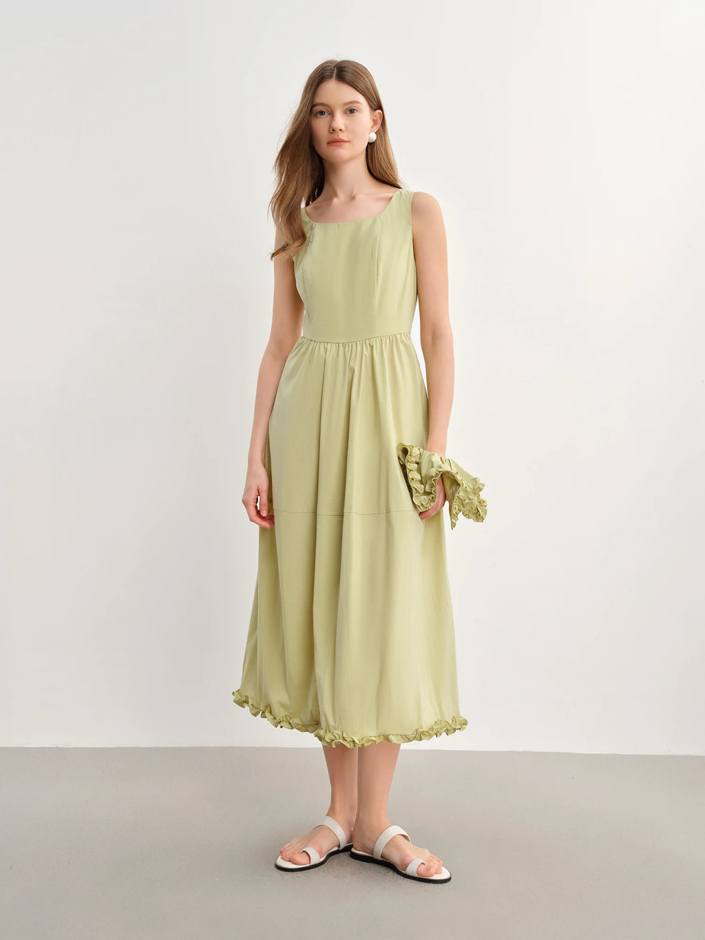 DUSHU 2025 Summer Women's Curve-Enhancing A-Line Dress - Contoured Waist & Retro-Inspired Straps for Effortless Elegance