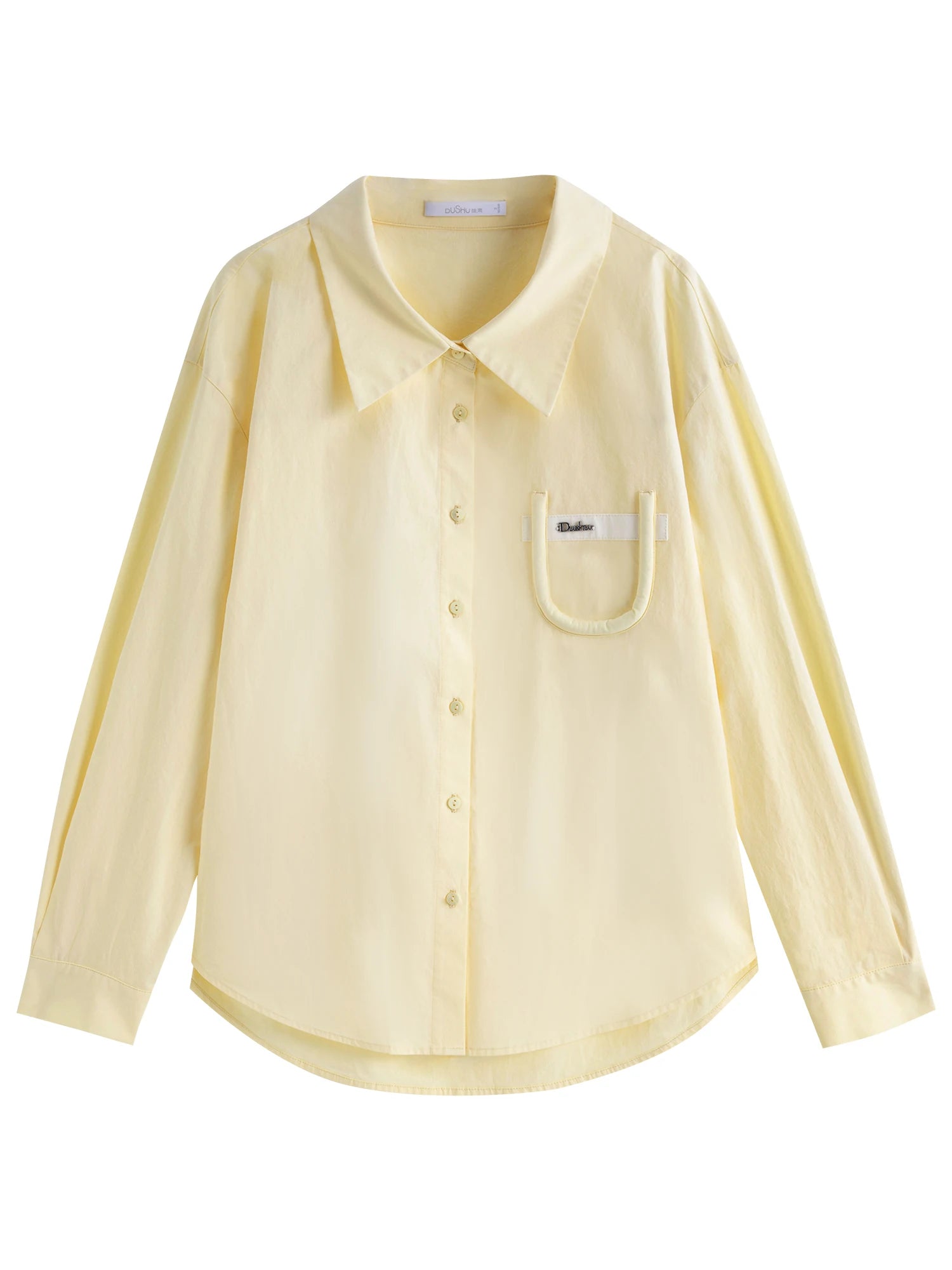 DUSHU Plus Size Loose Commuter Shirt Skirt Versatile Suit 2025 Spring Summer Top Skirt Casual Fashion Casual Two-piece Set