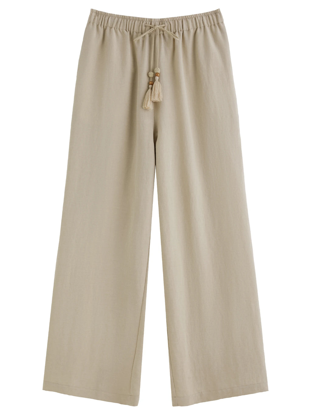 DUSHU 2025 Summer Plus-Size Linen-Like Pants - Relaxed Fit & Breathable Blend with Casual Elegance 25DS82241