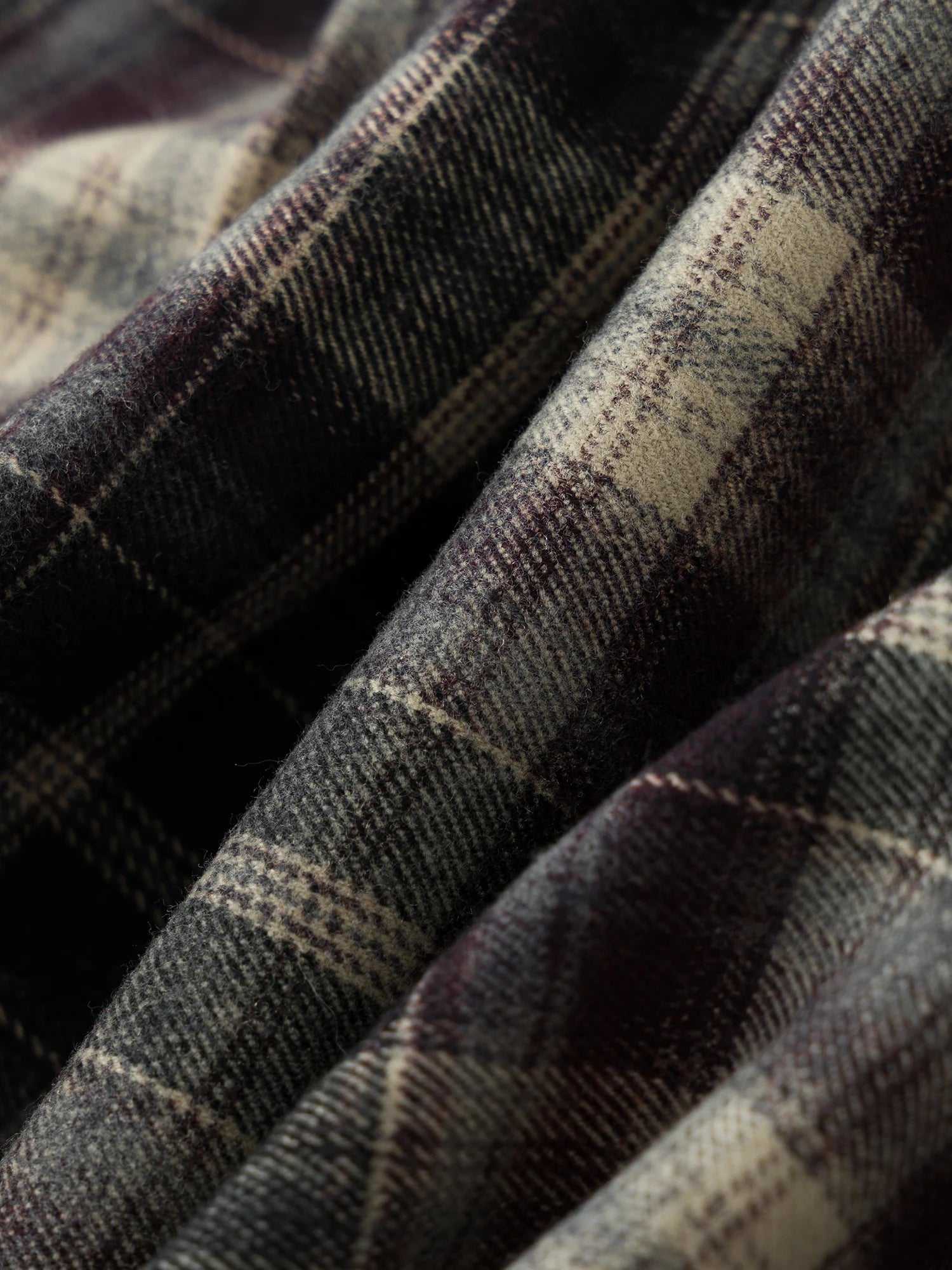 DUSHU Brown Retro Plaid Skirt Women 2025 New Bud A-line Skirt Pleated Mid-calf Length Winter British Style Trendy Streetwear BF