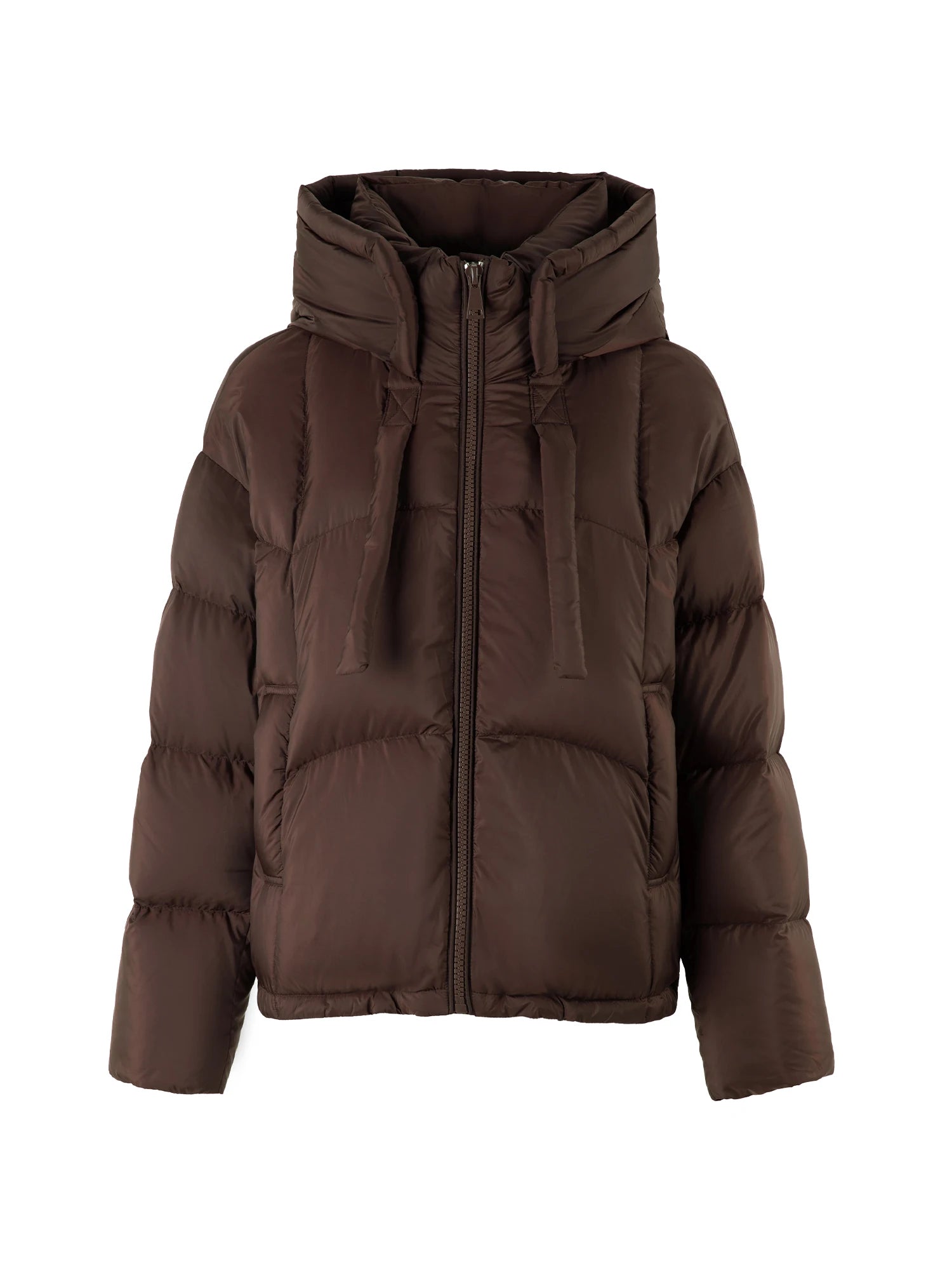DUSHU Oversize 164-182 Filling Amount Coffee Colored Down Jacket 2024 Winter New Product Cold Resistant Goose Down Coats