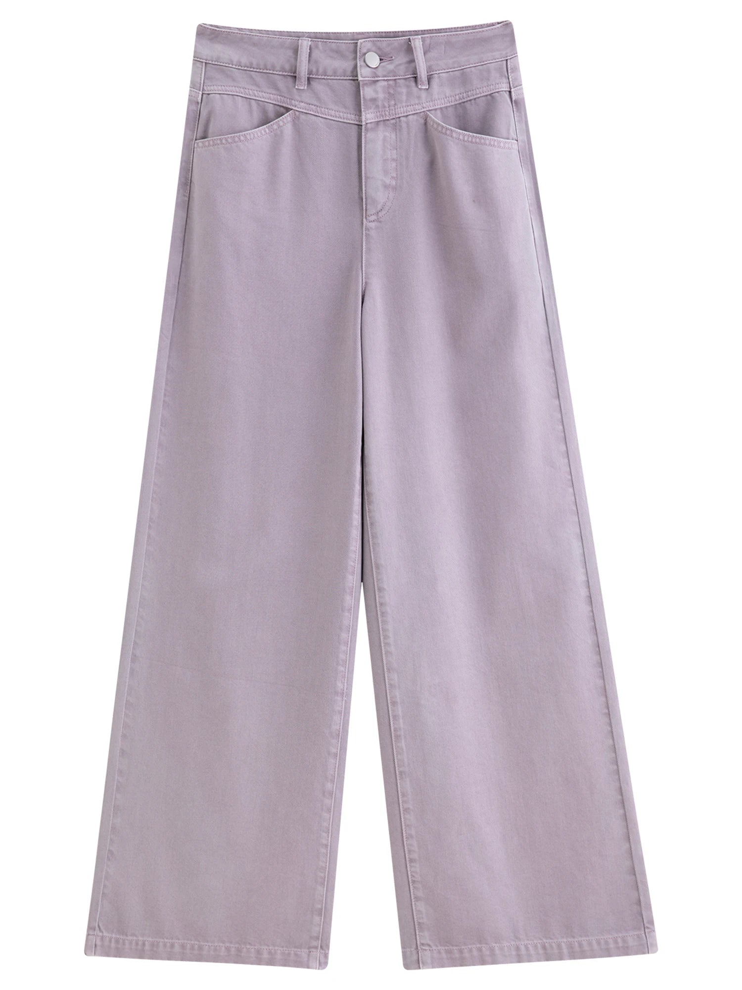 DUSHU 2025 Women's Multi-Color Straight Jeans - Casual Wide Leg Denim Pants Comfort Daily Wear New Arrival