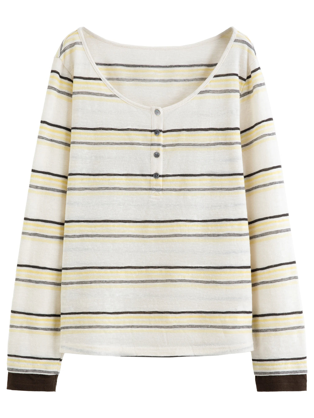 DUSHU 2026 Spring Women's Striped Sleeveless Two-Piece Set - Casual Comfort Fit Vest Top with Contrast Trim for Daily Outings