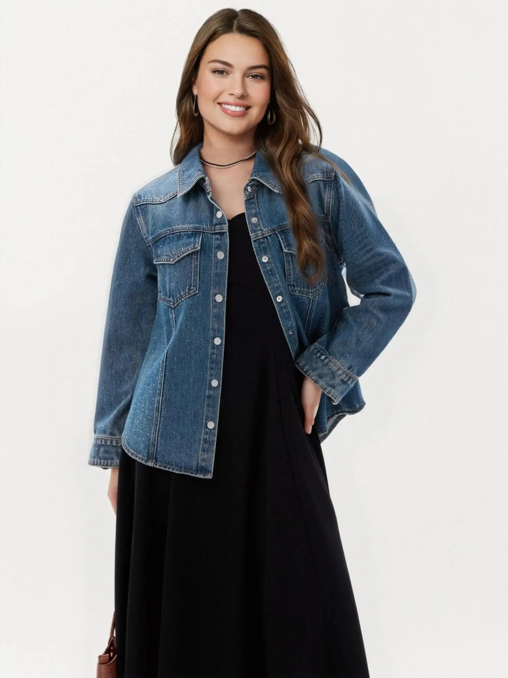 DUSHU Fashion Denim Shirt Long-sleeved Jacket 2025 Spring Summer New Holiday Season Top Commuter Versatile Jacket 25DS81066
