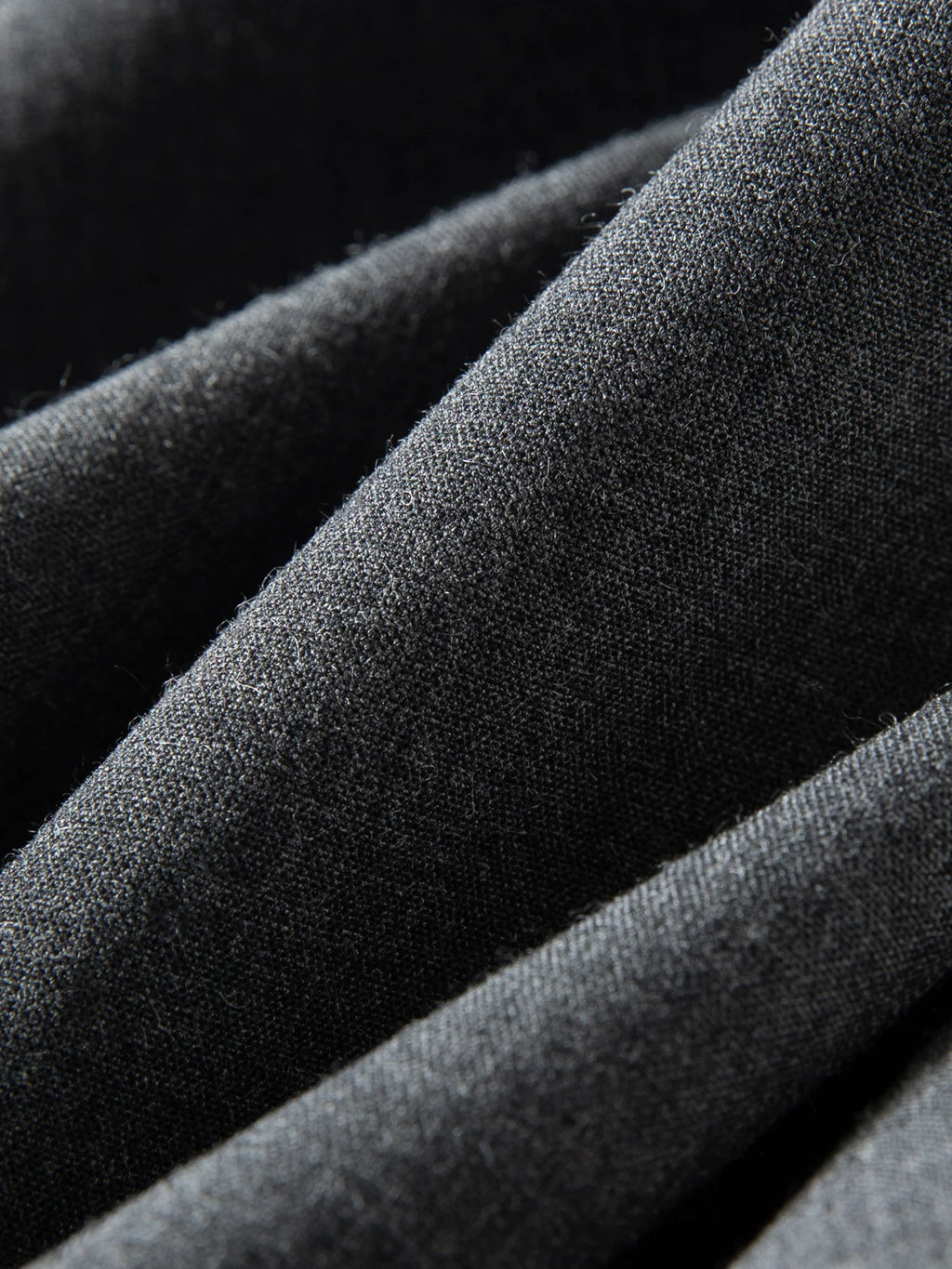 DUSHU High-waisted Slimming Midi Skirt New Spring 2026 Style Grey Mid-calf Solid Simple Pleated Commuting All-match Korean