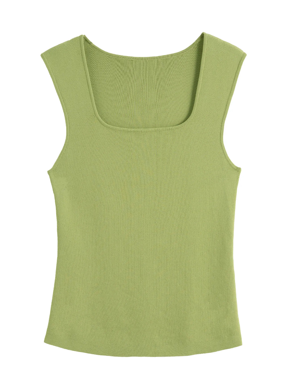 DUSHU Single Bundle Women's Clothing 2025 New Simple Knitted Camisole Vest Fashionable Big U-neck Versatile Top 25DS81209