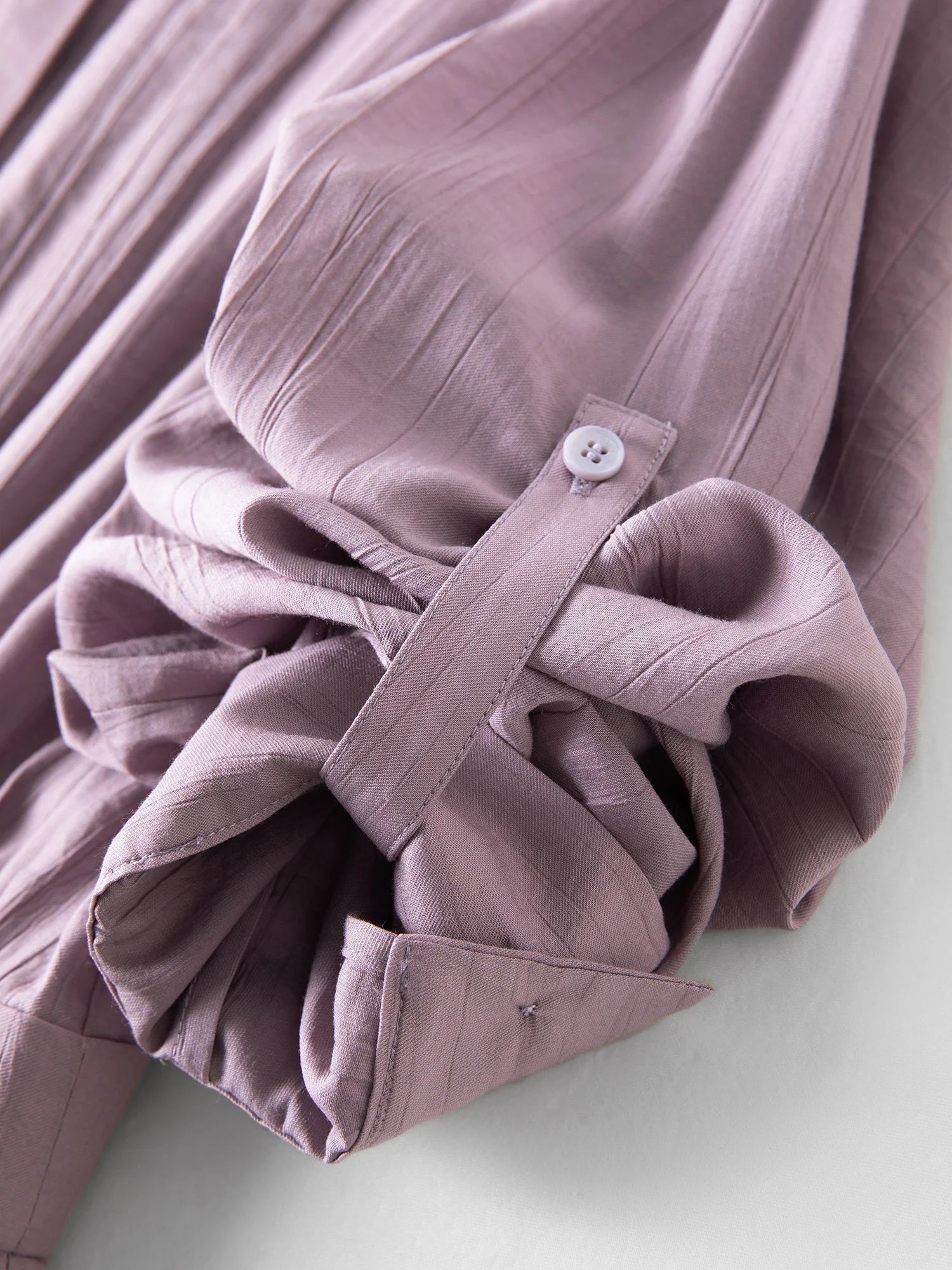DUSHU 2026 Spring New Women's Shirt Collar Belted Midi Dress Office Chic Wrap Dress for Effortless Elegance & Minimalist Style