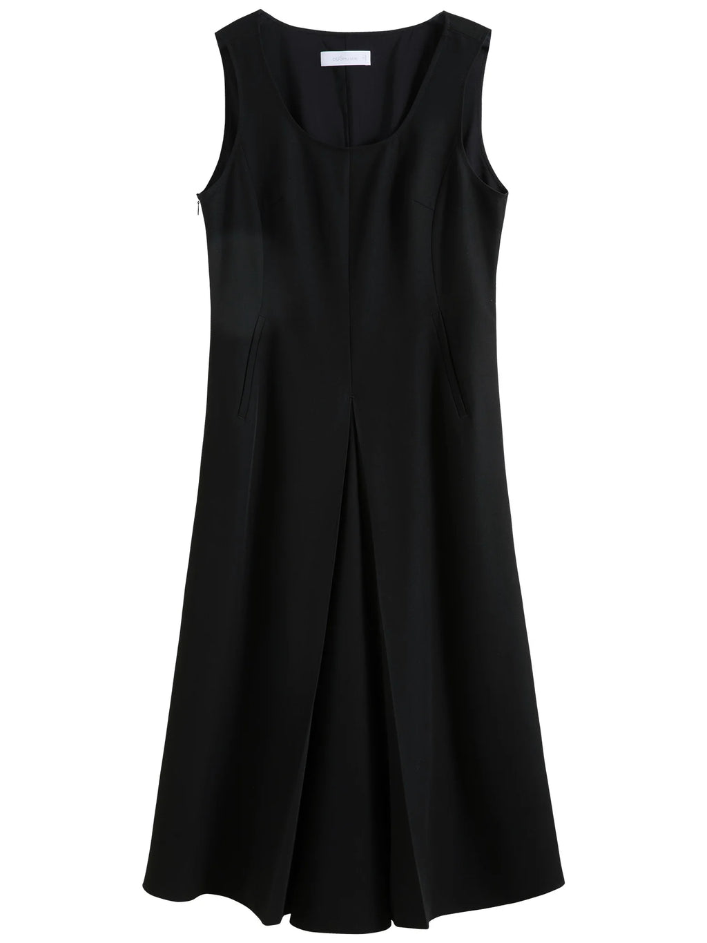 DUSHU Plus Size Minimalist Tank Dress 2025 Summer Waist-Defining Draped Silhouette Viscose-Blend Casual to Office Dress