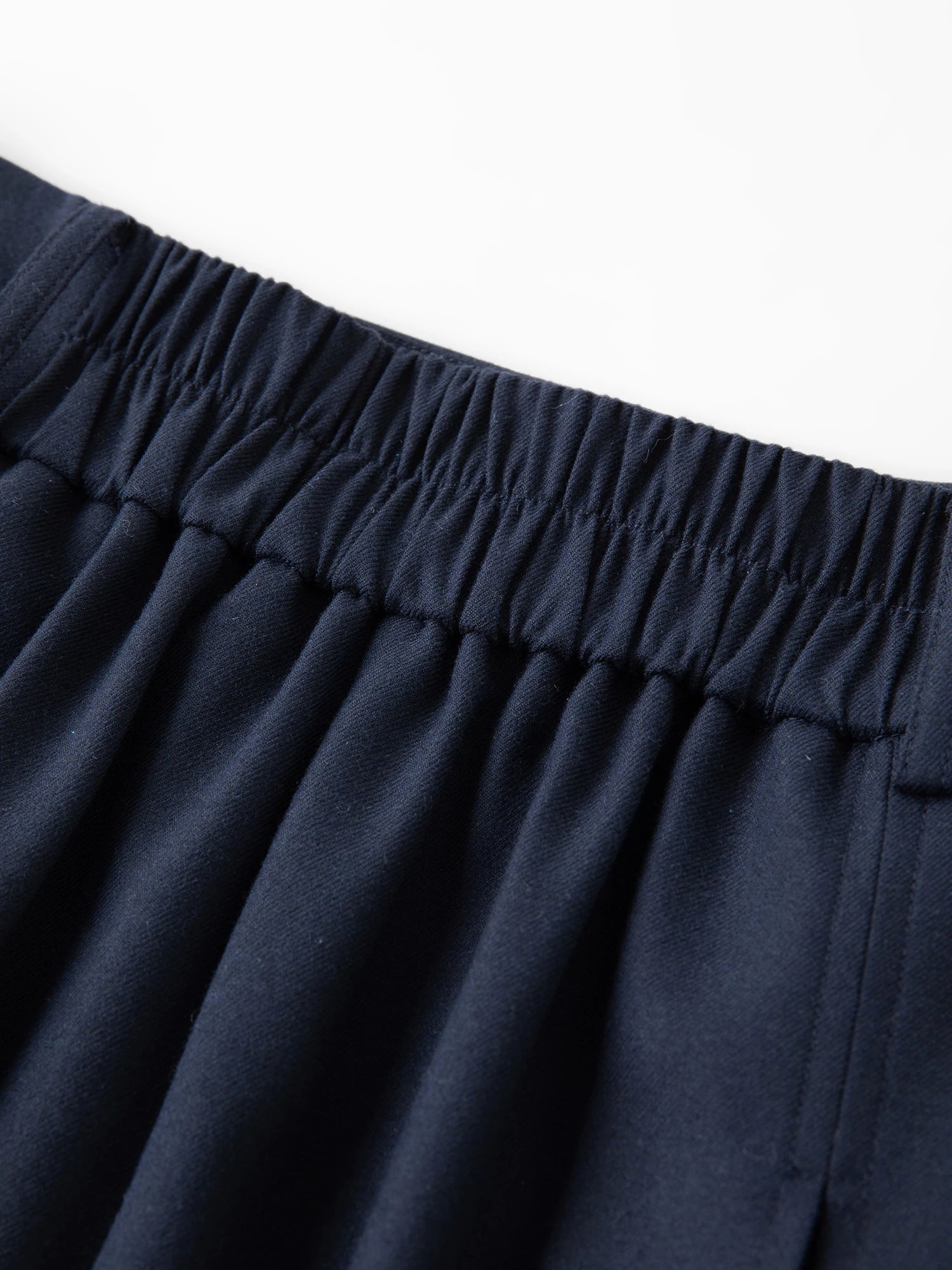 DUSHU Plus-size Women's Deep Blue Gathered Commute High-waisted Pleated Skirt Winter 2025, Perfect for Curvy Figures Women Skirt