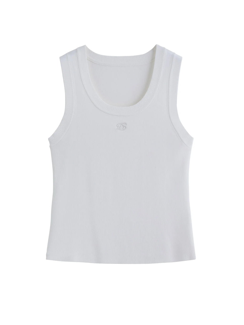 DUSHU Plus Size Round Neck Pink Simple Knitted Vest Tank For Women 2025 Summer New High Elastic Sleeveless Chic Top 25DS82044