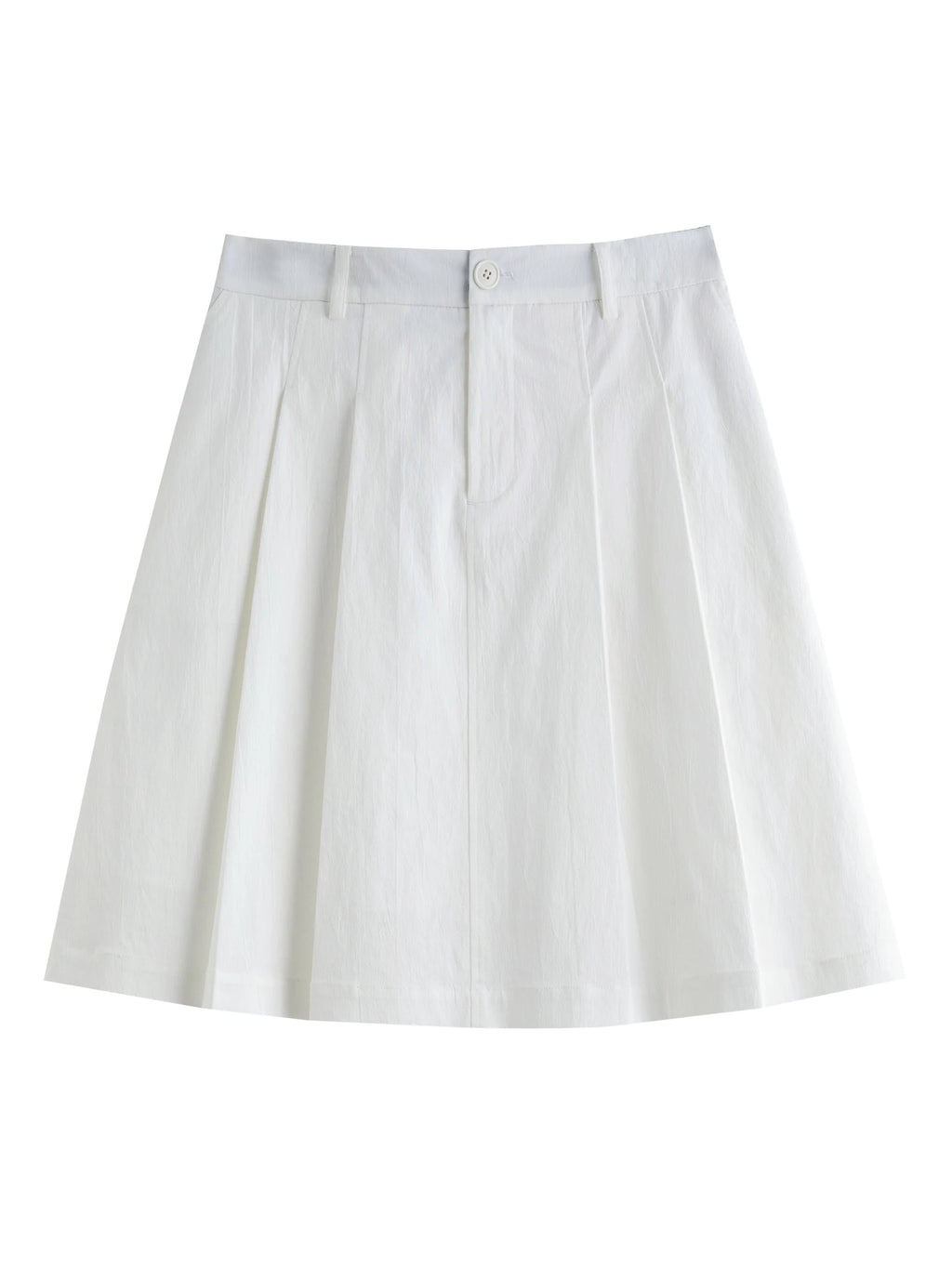 DUSHU Minimalist French Elegant Style Pleated A-line Skirt 2025 Summer New Commute Versatile Short Skirt for Women 25DS82756