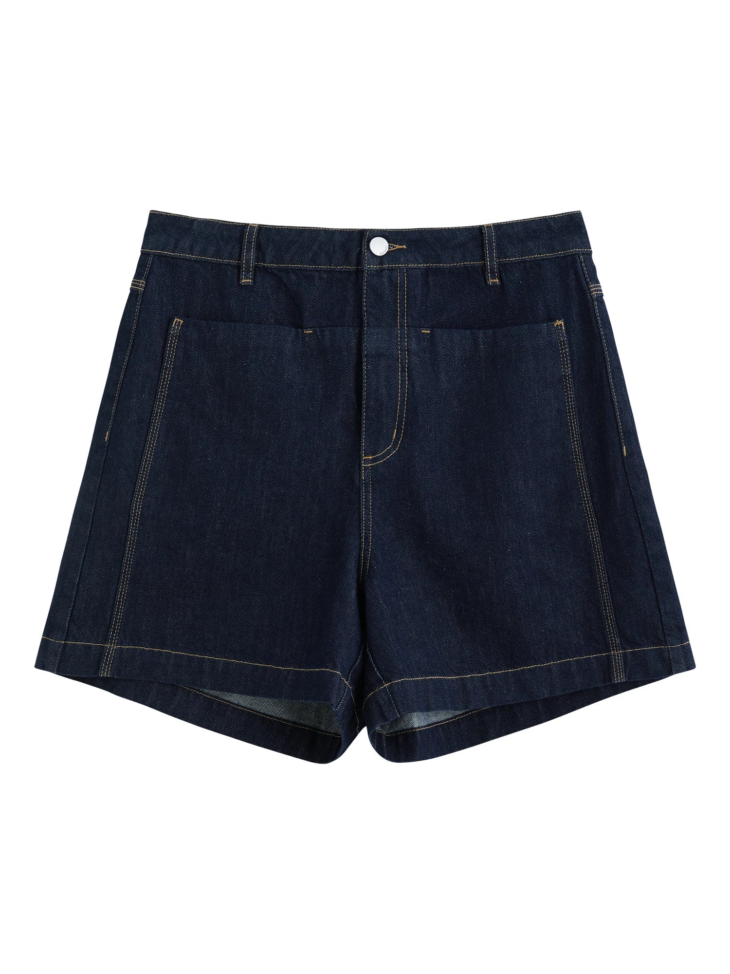 DUSHU Plus Size Original Color Denim Shorts For Women 2025 Summer New Arrival Commuting High Waist Slim Jeans Shorts 25DS82060