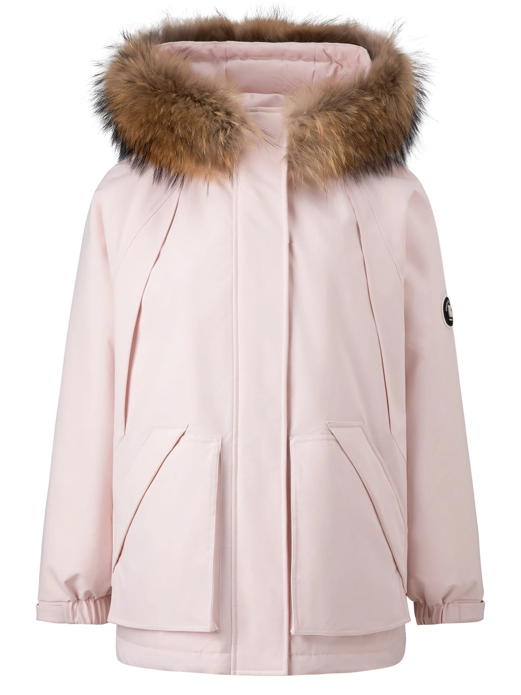 DUSHU 2025 Winter Women's Utility Parka with Detachable Faux Fur Collar and White Duck Down Fill for Warm Winter Protection