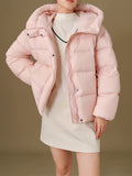 DUSHU 231G Filling Amount Down Coat Six Color Two Length Down Jacket 2024 Winter New Hooded Dopamine Coat 24DS84049 24DS84053