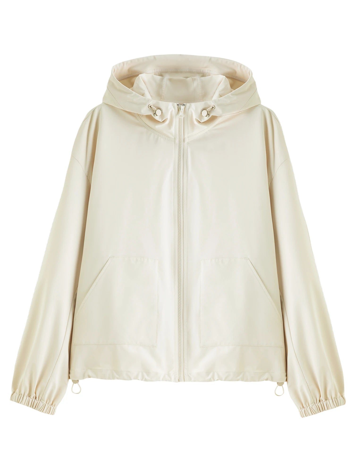 DUSHU 2026 Spring Women's Hooded Jacket Casual Commuter Short Coat - Lightweight Windproof Outdoor Sportswear Daily Streetwear