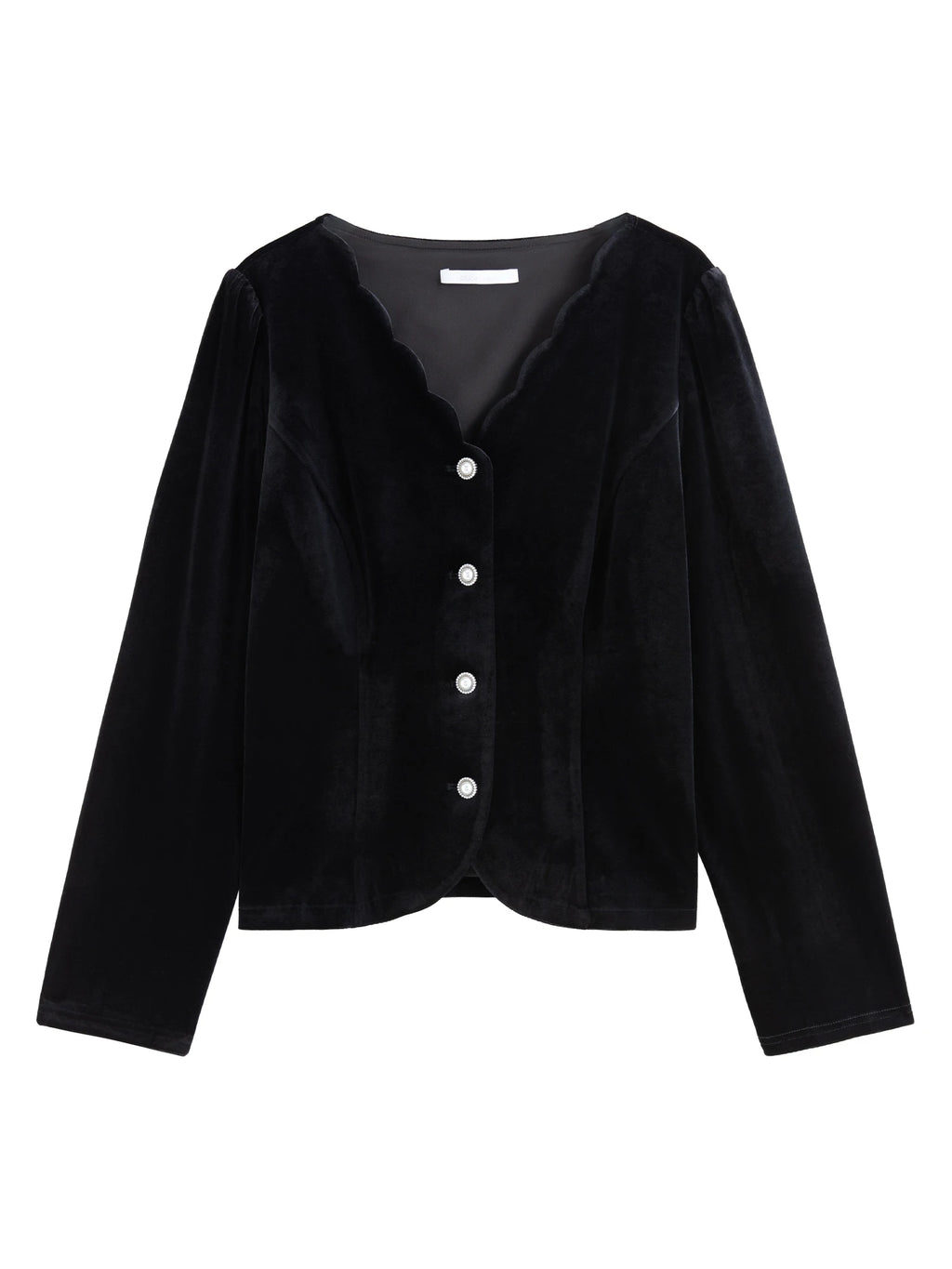 DUSHU Plus Size Women's V-neck Velvet Long-sleeve Shirt 2025 Spring New Design Commuter Fashion Casual Top Chic Outfit 25DS81068