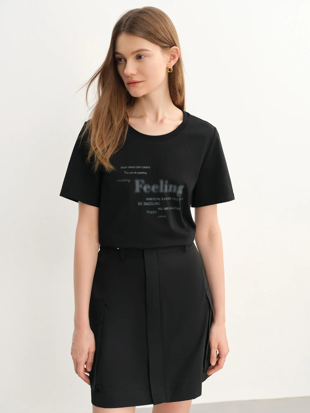 DUSHU Casual Splicing Fake Two-piece Dress Women 2025 Summer Slim Fit Dress 25DS82786