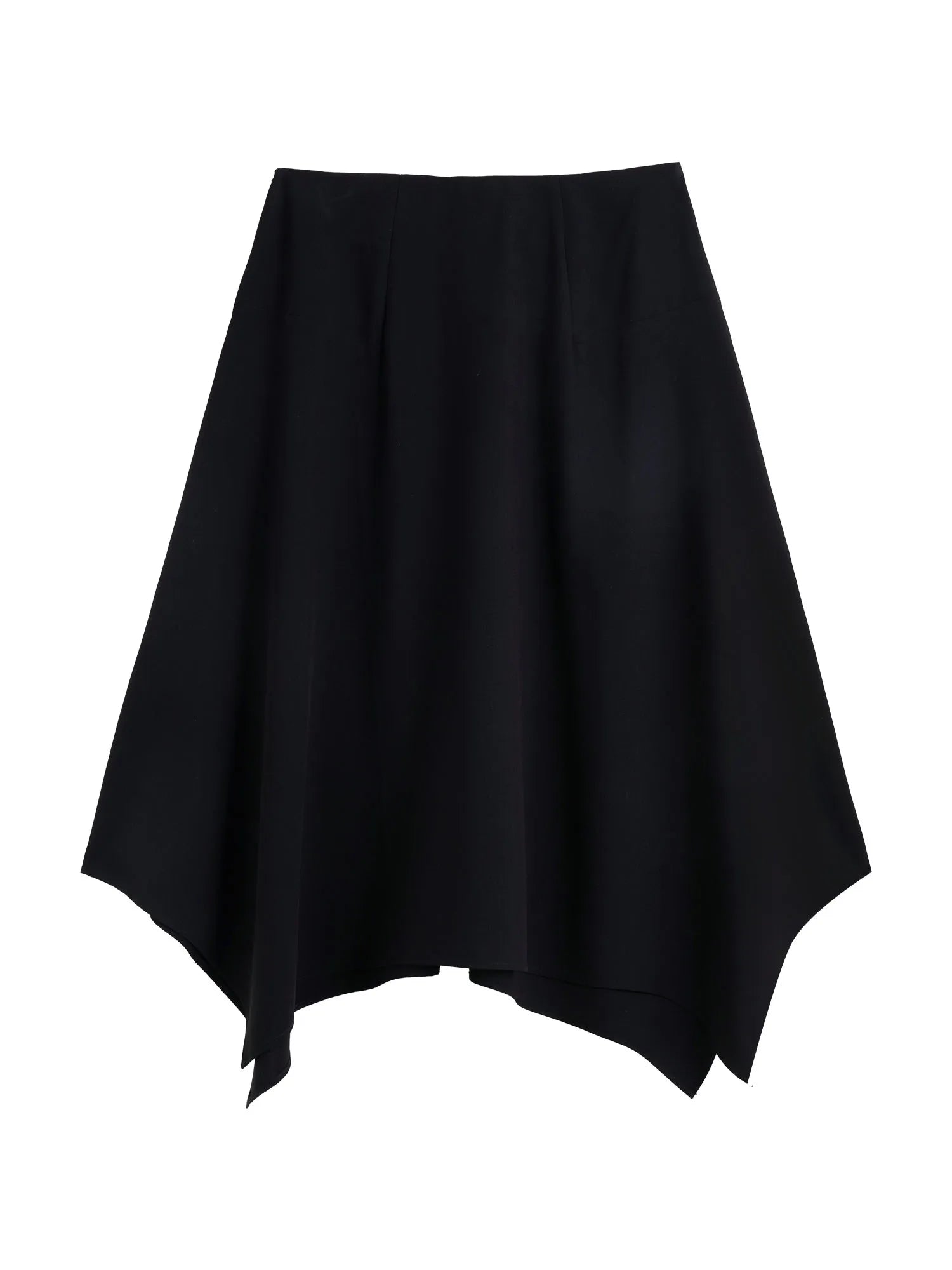 DUSHU Minimalist Style Asymmetrical Design A-line Umbrella Skirt Women 2025 Summer New Arrival Commuting Fashion Skirt 25DS82221