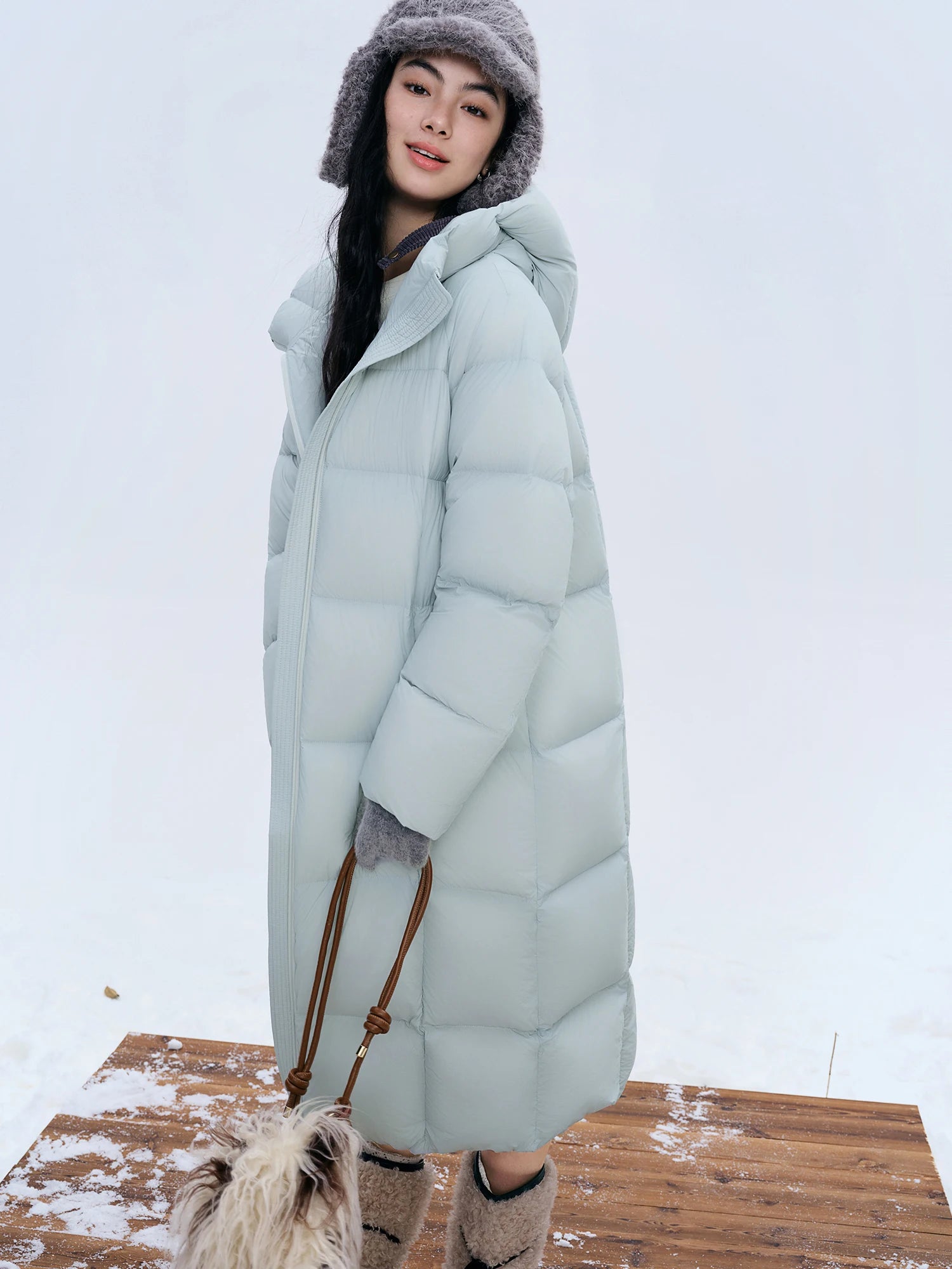 DUSHU Winter 2025 Women Long Short Down Jacket - Triple Protection Waterproof Oil Resistant Dust Proof Warm Insulated Coat